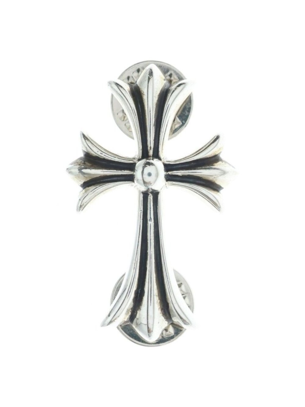 Chrome Hearts Stick Pin CH SM Small CH Cross Silver Necklace